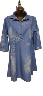 Jolie robe genre jeans T40, Gedragen, Blauw, Maat 38/40 (M), Verzenden