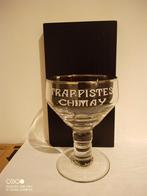 Oud bierglas Trappistes Chimay met zilveren rand, Overige merken, Glas of Glazen, Ophalen of Verzenden, Zo goed als nieuw