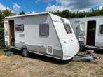 Nette 4 persoons Caravelair 420, douche, lengtebed, Caravans en Kamperen, Caravans, Bedrijf, Treinzit, 750 - 1000 kg, Kachel