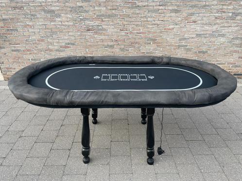 Zelfgemaakte pokertafel - LED-strip & afneembare mat, Hobby en Vrije tijd, Gezelschapsspellen | Kaartspellen, Gebruikt, Vijf spelers of meer