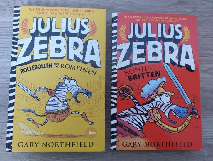 2 boeken Julius Zebra - Gary Northfield, Boeken, Kinderboeken | Jeugd | onder 10 jaar, Gelezen, Fictie algemeen, Ophalen