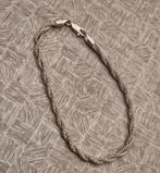 Zilveren stralende gevlochten armband 925 gestempeld, Ophalen of Verzenden, Zo goed als nieuw