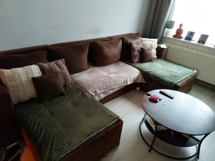 Prachtige cognac salon, Maison & Meubles, Canapés | Coins salons complets, Enlèvement