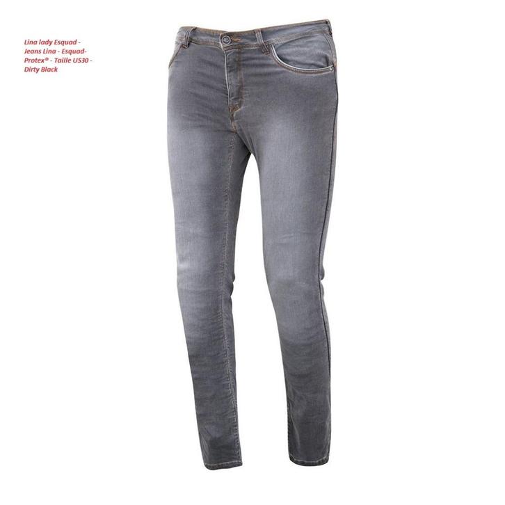 Lina Jeans - Esquad-Protex - Dirty Black voor dames NIEUW, Motoren, Kleding | Motorkleding, Broek | textiel, Dames, Nieuw met kaartje