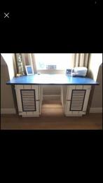 Eenpersoonsbed - bureel en decoraties, Ophalen, Gebruikt