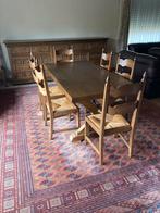 Eetkamer in eik, Huis en Inrichting, Ophalen, Gebruikt, Eik, 6 tot 8 stoelen