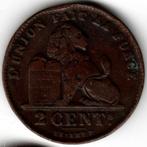 Belgique : 2 Centimes 1909 Français Morin 217 Ref 14989, Timbres & Monnaies, Monnaies | Belgique, Bronze, Enlèvement ou Envoi