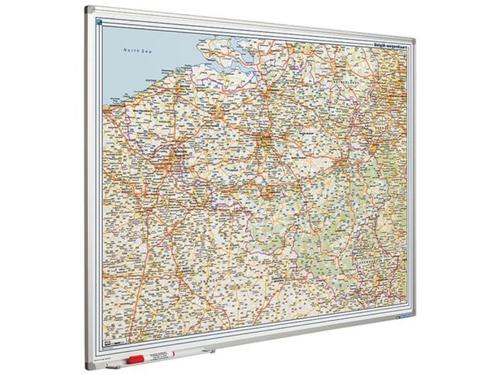 Landkaart Bord 110x130cm Softline België, Boeken, Atlassen en Landkaarten, Zo goed als nieuw, Landkaart, België, 2000 tot heden