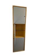 Armoire de rangement avec vitrine – solide et fonctionnelle, Ophalen, Zo goed als nieuw