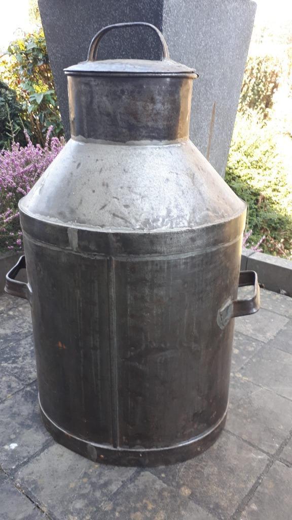 Vintage gegalvaniseerd metalen blik - 68 cm - speciale vorm, Antiek en Kunst, Curiosa en Brocante, Ophalen of Verzenden