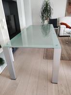 Tafel Arco Graphic 210 x 90 alu/glas, 200 cm of meer, 50 tot 100 cm, Modern, Rechthoekig