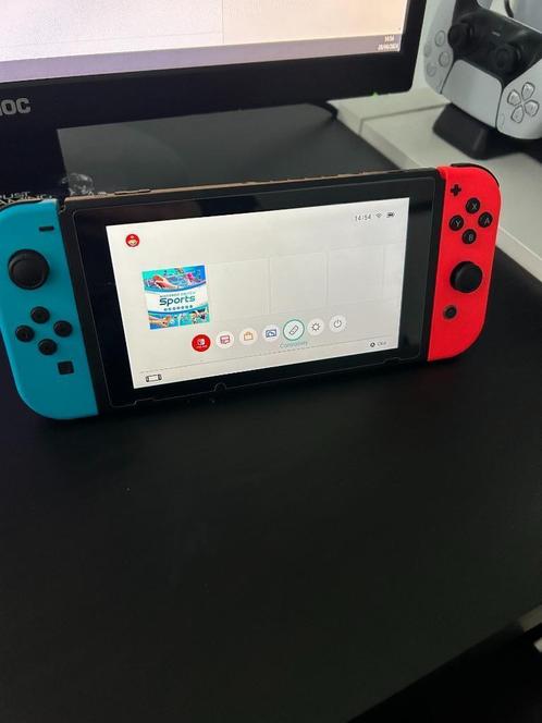 Nintendo Switch + spelletjes, Games en Spelcomputers, Spelcomputers | Nintendo Switch, Zo goed als nieuw, Switch 2019 Upgrade
