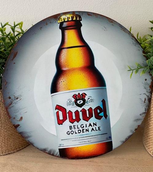 Metalen reclamebord Duvel, Verzamelen, Biermerken, Nieuw, Reclamebord, Plaat of Schild, Duvel, Ophalen of Verzenden