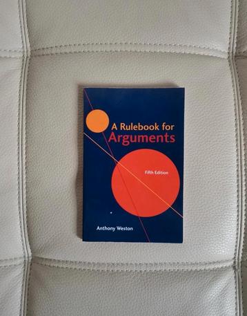 A rulebook for arguments 5th edition beschikbaar voor biedingen