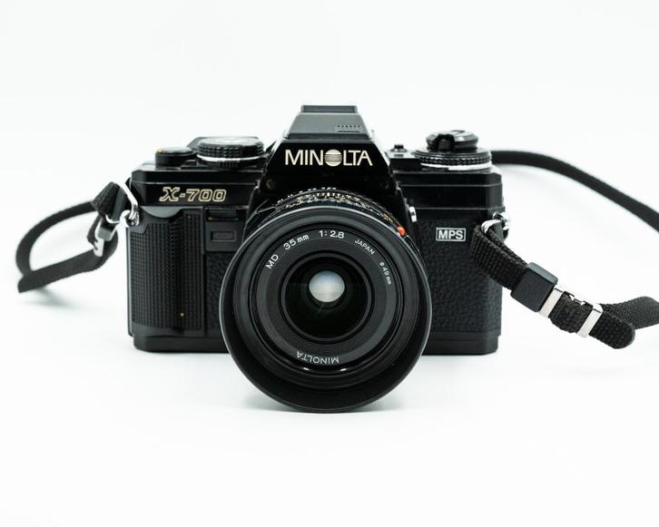 Minolta X-700 MPS + Minolta MD 35 mm F2.8, Audio, Tv en Foto, Fotocamera's Analoog, Gebruikt, Spiegelreflex, Minolta, Ophalen of Verzenden