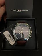 Tommy Hilfiger horloge – Nieuw in doos, ongedragen, Leer, Staal, Polshorloge, Nieuw