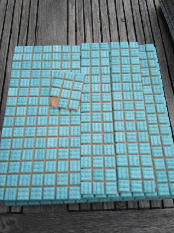 Rest Mozaieken in groene, Turcoise Kleur (Zie Uitleg)., Doe-het-zelf en Bouw, Tegels, Nieuw, Wandtegels, Overige materialen, Minder dan 5 m²