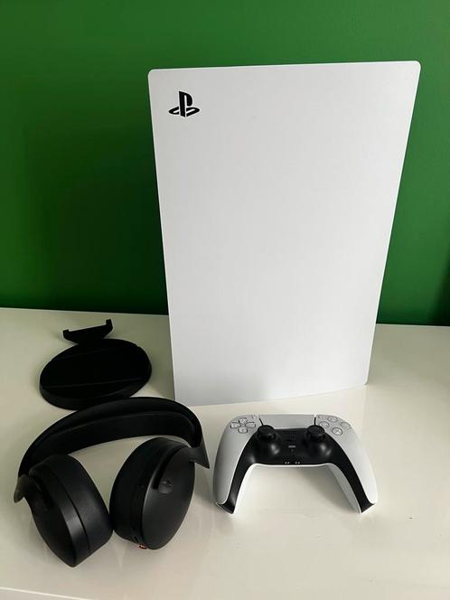 PlayStation 5 Digital Edition 825GB + 1TB SSD, Games en Spelcomputers, Spelcomputers | Sony PlayStation 5, Zo goed als nieuw, Playstation 5