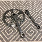 Pédalier single speed à clavettes, Enlèvement ou Envoi, Utilisé, Oldtimer ou Ancêtre, Pédalier ou Pédales