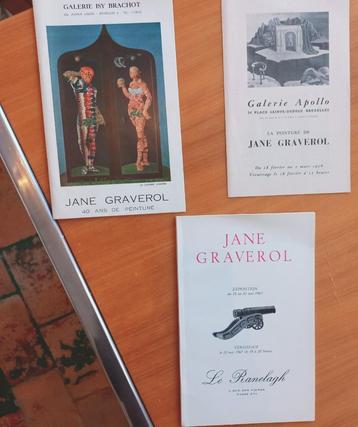 Jane Graverol surrealisme Galerie Apollo Isy Brachot 1956 beschikbaar voor biedingen