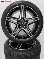 Mercedes A Klasse W177 CLA 18 inch AMG velgen winterbanden, 18 inch, Gebruikt, Banden en Velgen, Personenwagen
