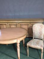 Louis Philippe dressoirtafel met 6 stoelen, Antiek en Kunst