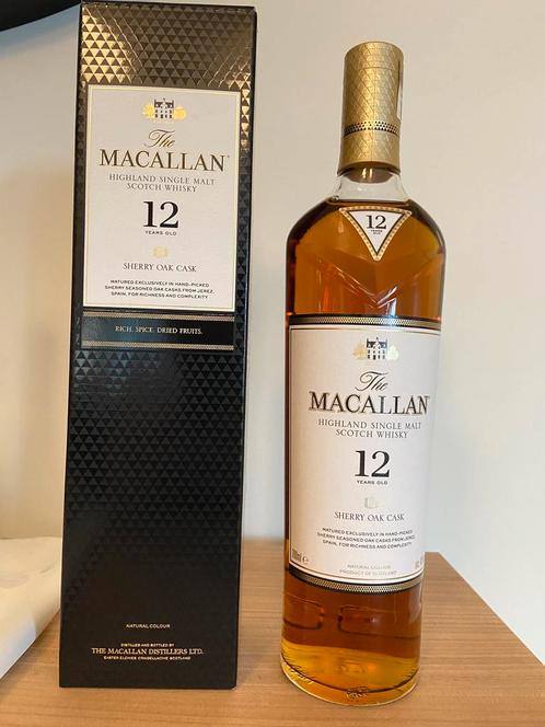Macallan Sherry Oak 12, Verzamelen, Wijnen, Nieuw, Ophalen of Verzenden