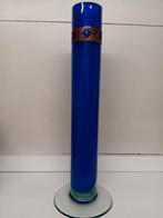 Vaas blauw H 40 cm in goede staat., Ophalen