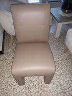 Lot de 6 chaises simili cuir beige, Maison & Meubles, Enlèvement, Comme neuf, Cuir