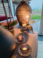 Lampe de table vintage en laiton - Flowerlamp, Comme neuf, Enlèvement ou Envoi