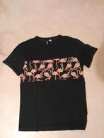t-shirt met flamingo's H&M maat S, Zwart, Ophalen of Verzenden, Zo goed als nieuw, H&M