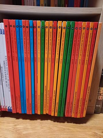 Bd Tintin Complet 1 tot 24 + het haaienmeer beschikbaar voor biedingen