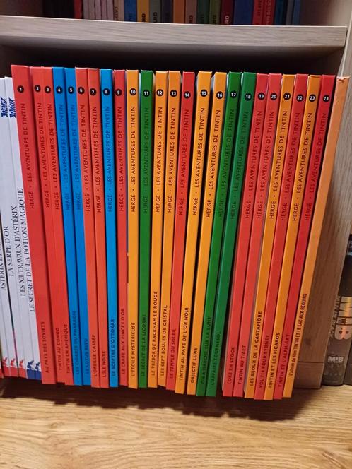 Bd Tintin Complet 1 tot 24 + het haaienmeer, Boeken, Stripverhalen, Zo goed als nieuw, Complete serie of reeks, Ophalen of Verzenden