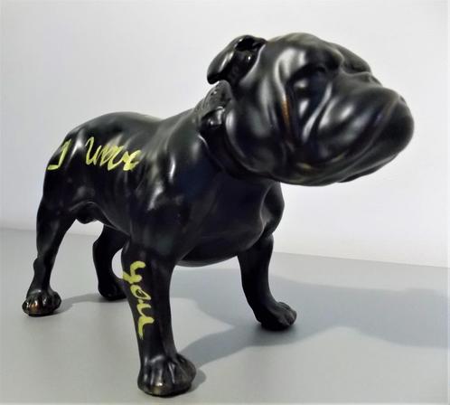 Bouledogue noir par Hannes D Haese, Antiquités & Art, Art | Objets design, Enlèvement ou Envoi