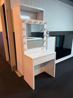 SHOWMODEL HOOGGLANS WIT KLEUR KAP MAKE UP TAFEL, Huis en Inrichting, Tafels | Kaptafels, Ophalen