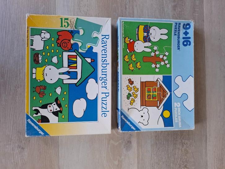 2 Puzzels Nijntje, Kinderen en Baby's, Speelgoed | Kinderpuzzels, Gebruikt, 2 tot 4 jaar, 10 tot 50 stukjes, Ophalen of Verzenden