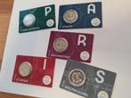 5 x 2 euro coincard Frankrijk 2024 „Olympische Spelen” Parij, Setje, 2 euro, Ophalen of Verzenden, Frankrijk