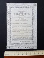 Santje Heiligenprentje met kant Holy card Mis Sint Niklaas, Verzamelen, Bidprentjes en Rouwkaarten, Verzenden, Bidprentje