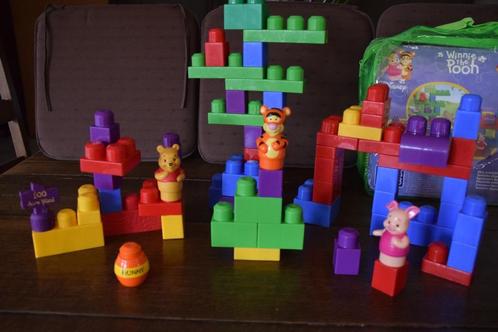 Megabloks Winnie The Pooh in draagtas + muziekje, Kinderen en Baby's, Speelgoed | Bouwstenen, Gebruikt, Megabloks, Ophalen of Verzenden