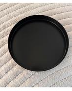 Zwarte metalen dienbladdecoratie, Ophalen, Zo goed als nieuw, Rond, Metaal