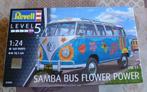 Revell Volkswagen Samba bus Flower Power 1/24, Nieuw, Revell, Ophalen of Verzenden, Groter dan 1:32