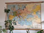 Oude schoolkaart Europe at the accession of Charles V. 1519, Antiek en Kunst, Ophalen