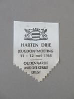 Harten Drie jeugdontmoeting '68 Diest Middelkerke Oudenaarde, Verzamelen, Scouting, Verzenden, Zo goed als nieuw, Overige typen