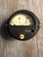 kleine oude, functionele voltmeter, Ophalen of Verzenden