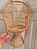 Rotan stoel pop H.: 33 cm, Kinderen en Baby's, Gebruikt