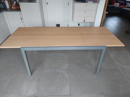 Uitschuifbare tafel melamine 150/220, Huis en Inrichting, Tafels | Eettafels, Zo goed als nieuw, Ophalen