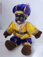 Authentieke etalage zwarte Piet pop - 25cm, geel/blauw, Diversen, Sinterklaas, Verzenden