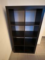 IKEA KALLAX KAST - zwartbruin- 77x147cm, Enlèvement, Utilisé, 50 à 100 cm, 100 à 150 cm