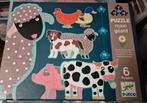 Djeco legpuzzel 6 in 1 boerderijdieren, Ophalen, Zo goed als nieuw