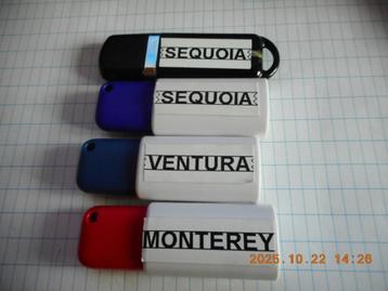 Mac OS X USB Sticks beschikbaar voor biedingen